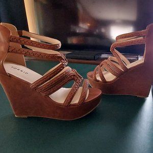 Women's Braided Open Toe Wedge